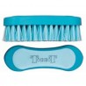 Brosse de tête bicolore T de T - Turquoise / bleu ciel