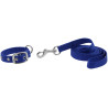 Collier et laisse pour chien Riding World Oscar - Bleu roi