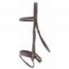 Bridon T de T muserolle Pull-back - Havane foncé