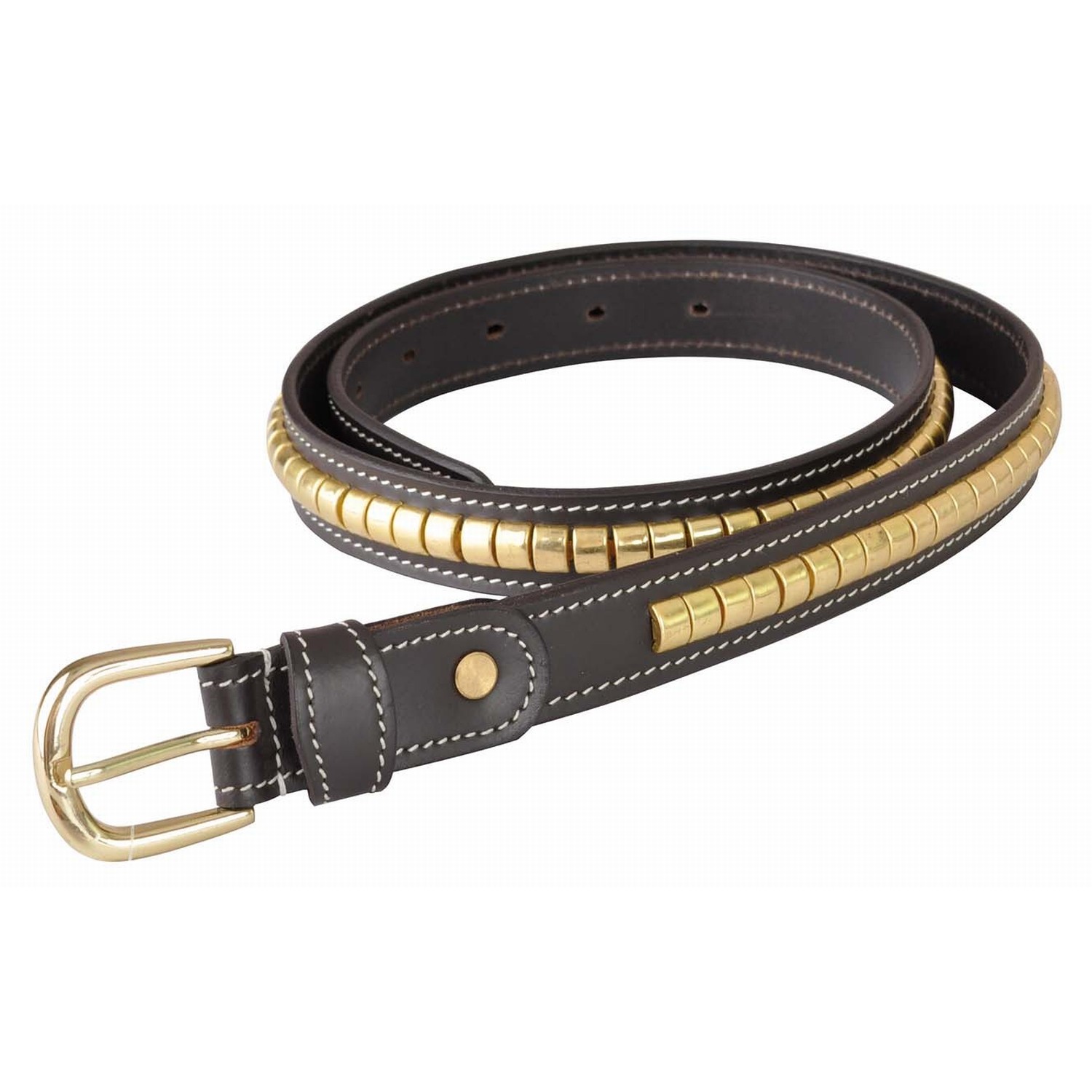 Ceinture Clincher T de T Havane foncé / blanc Marron