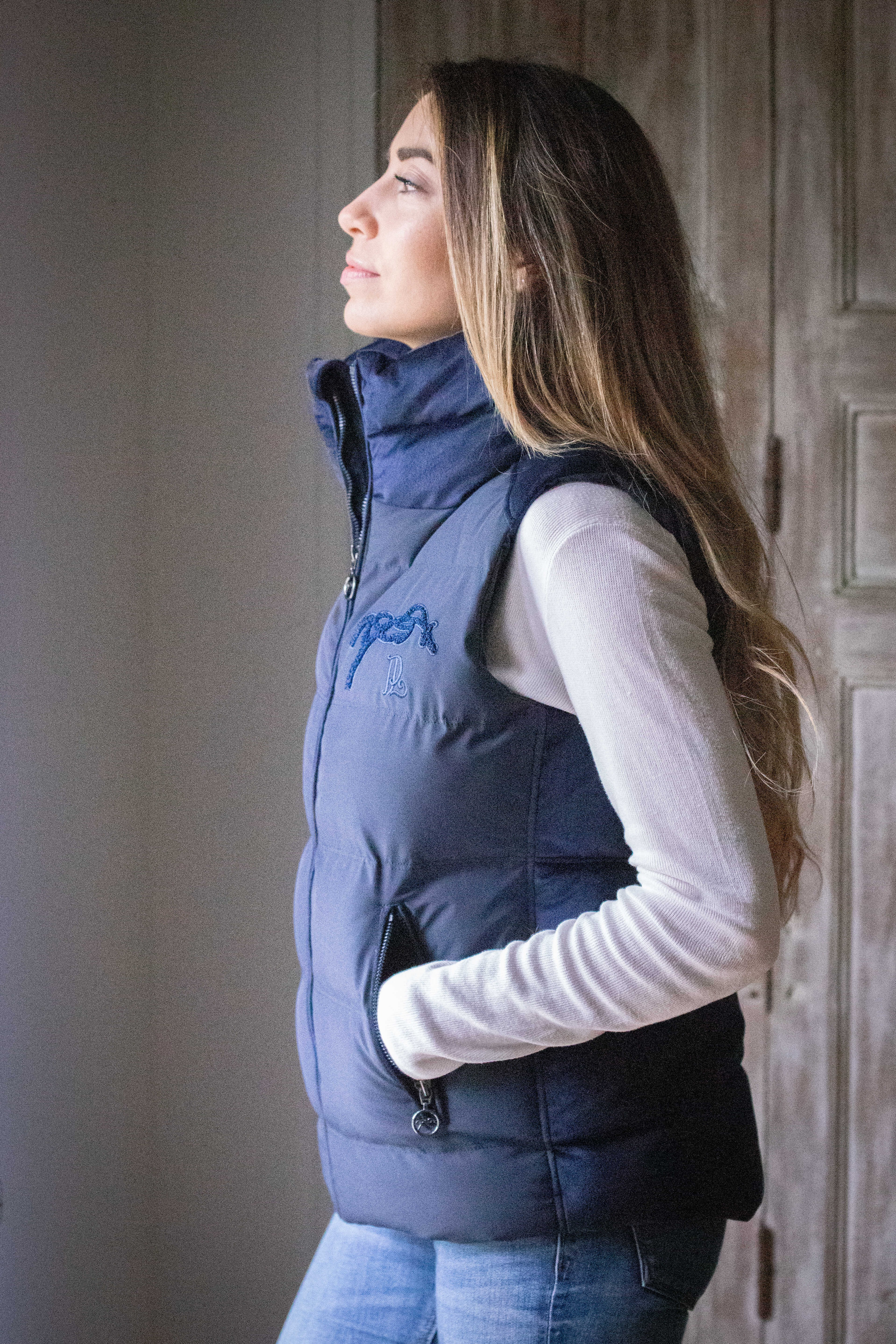 Doudoune sans manches Pénélope Sonia Bleu marine Doudoune sans manches Pénélope Sonia Bleu marine