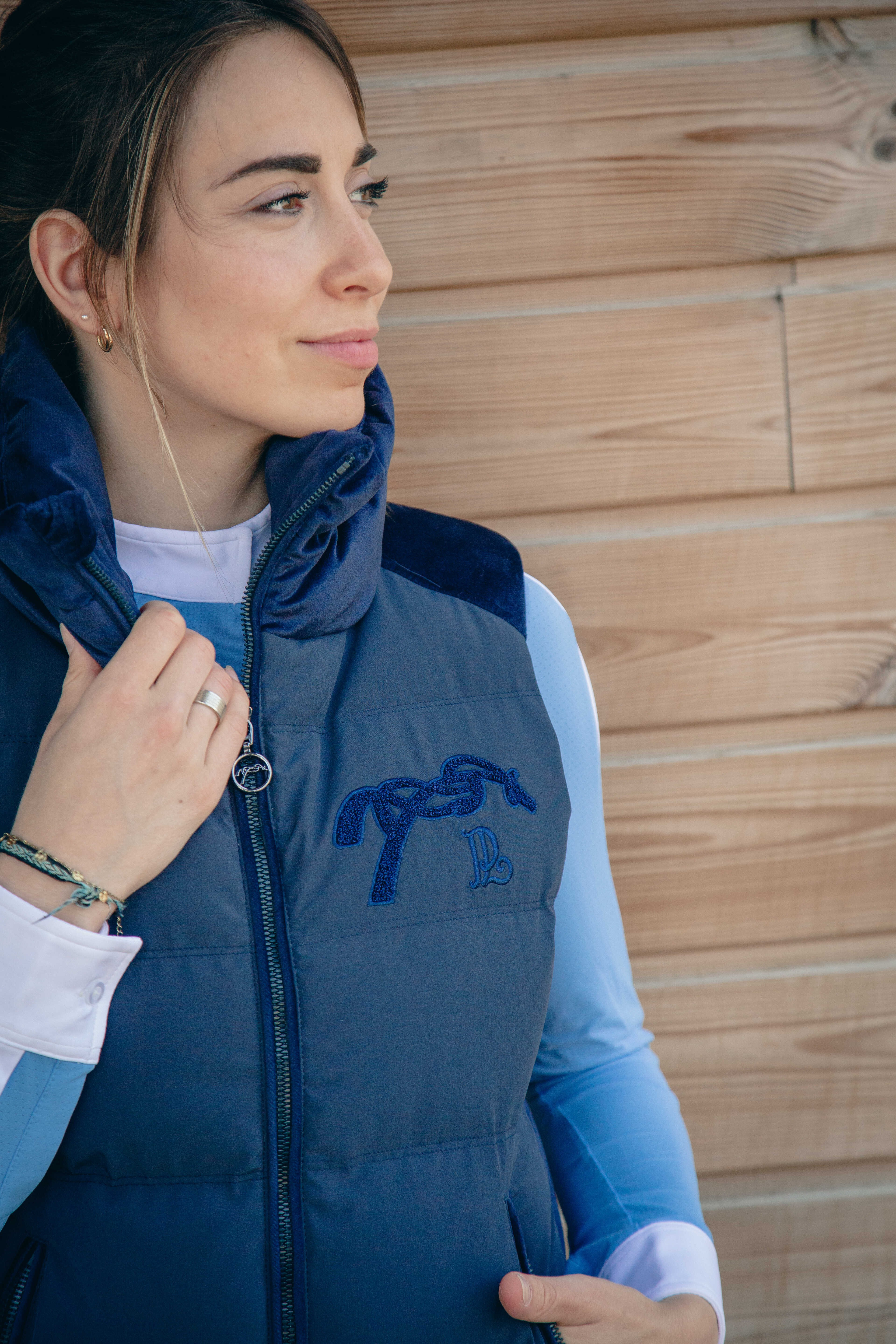 Doudoune sans manches Pénélope Sonia Bleu marine Doudoune sans manches Pénélope Sonia Bleu marine