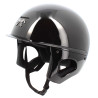 Casque Pénélope visière courte - Noir brillant