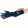 Gants polaire riding T de T - Bleu marine