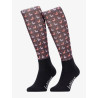 Chaussettes Harlow Mini LeMieux Froostie Poney imprimé - Llamas damson