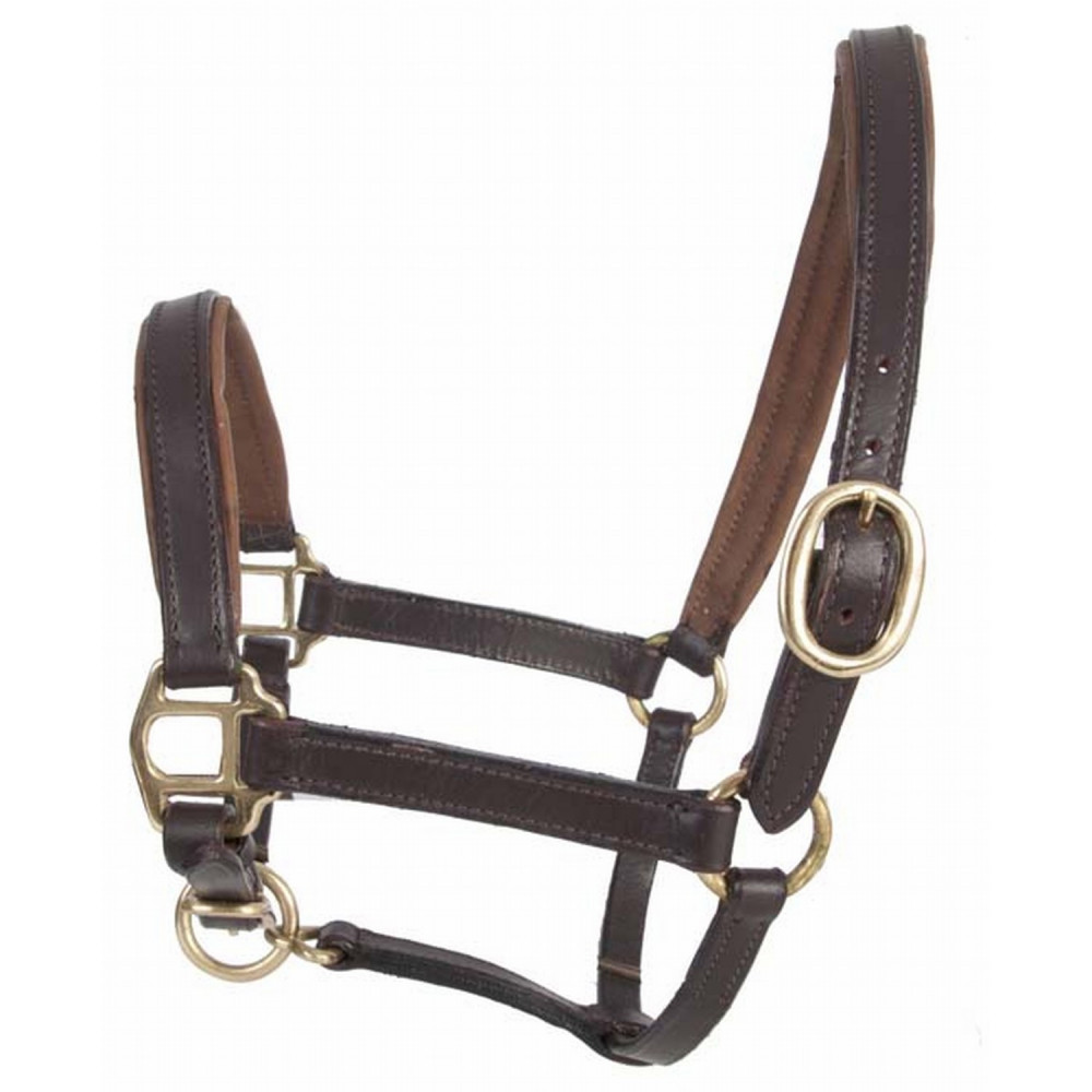 Licou En Cuir De Qualité Mac Pherson Pour Yearling/poney - Triple Point, Style Western