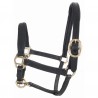Licol foal en cuir T de T - Noir