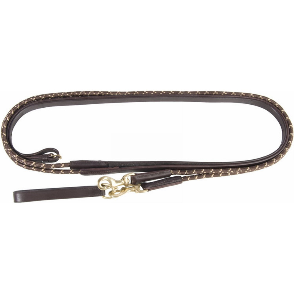 Rênes allemandes cuir + corde Stationata
