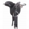 Selle bardette cuir équipée T de T - Noir