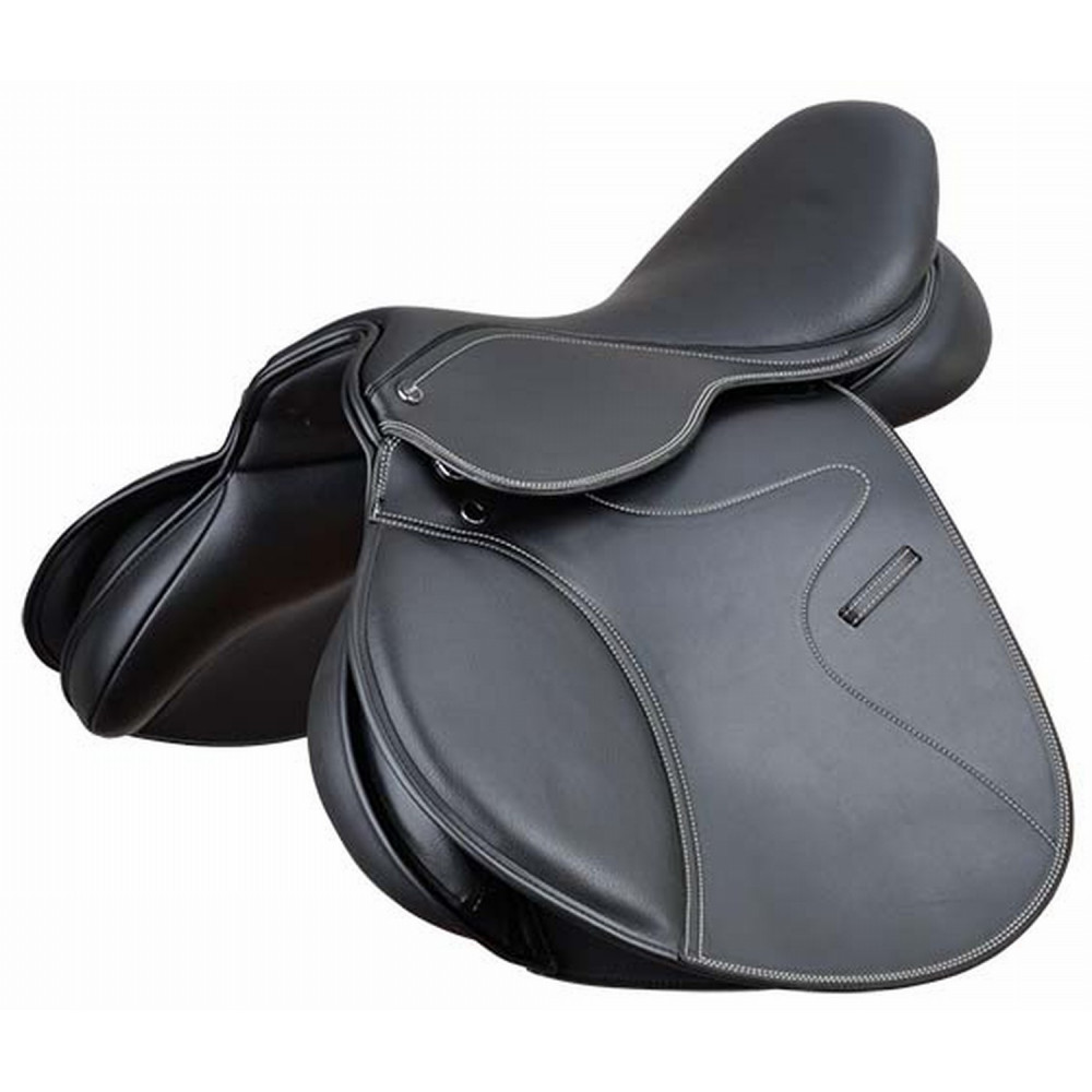 Selle De Saut D'obstacles Synthétique TMHK Enterprises – Taille 12 Pouces, Rose, Longue Quartier