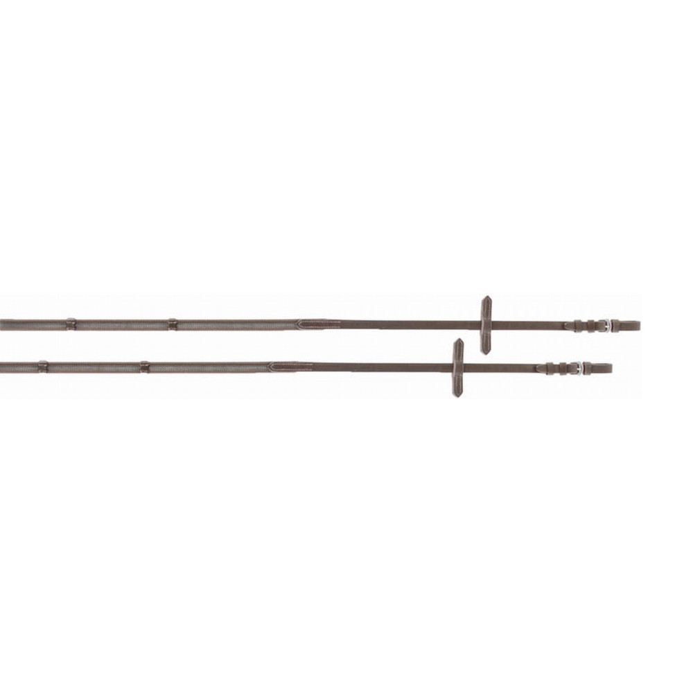 Rênes Dressage Nunn Finer Super Grip Caoutchouc Noir - Occasion