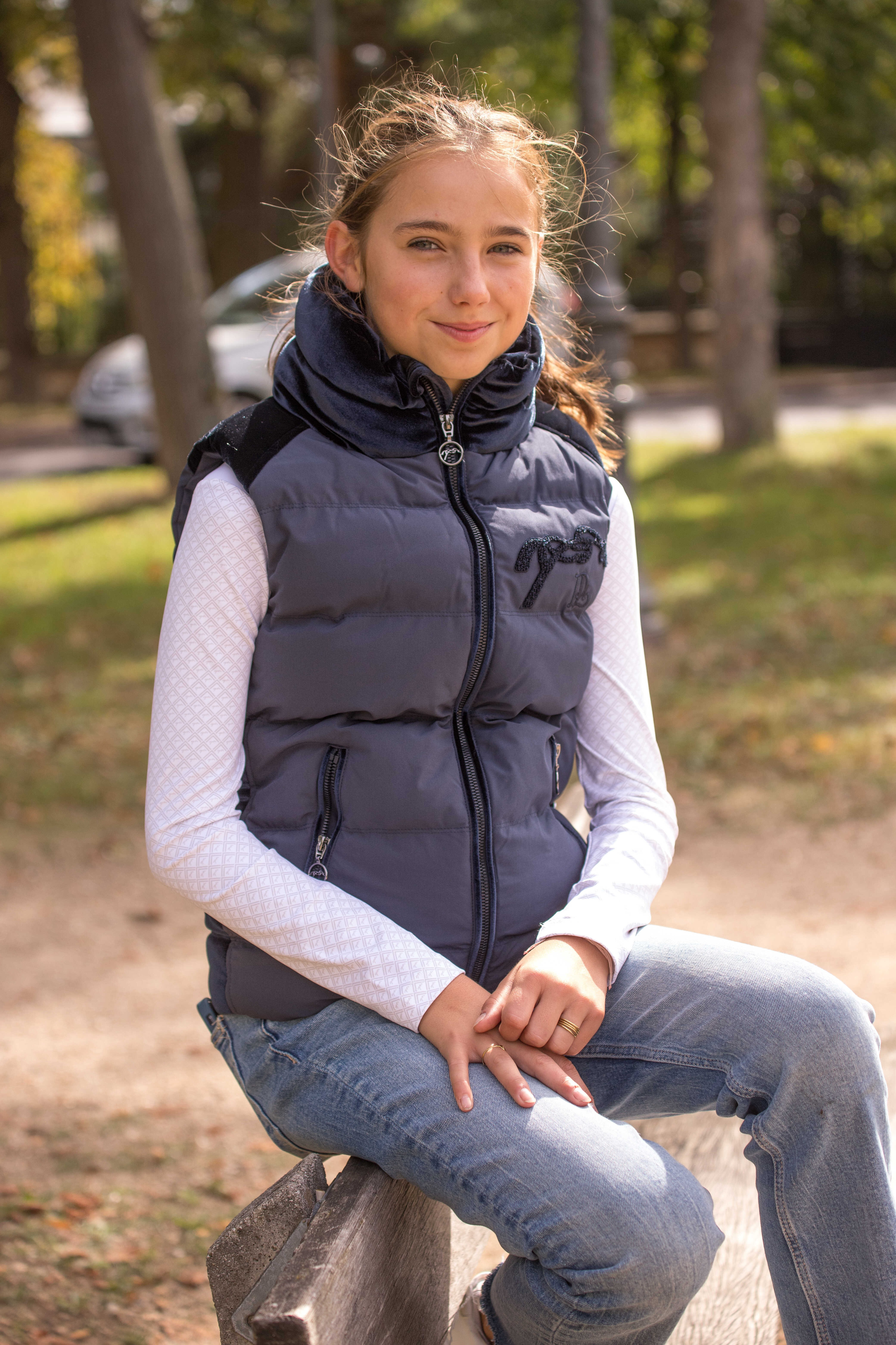 Doudoune sans manches Pénélope Sonia Bleu marine Doudoune sans manches Pénélope Sonia Bleu marine