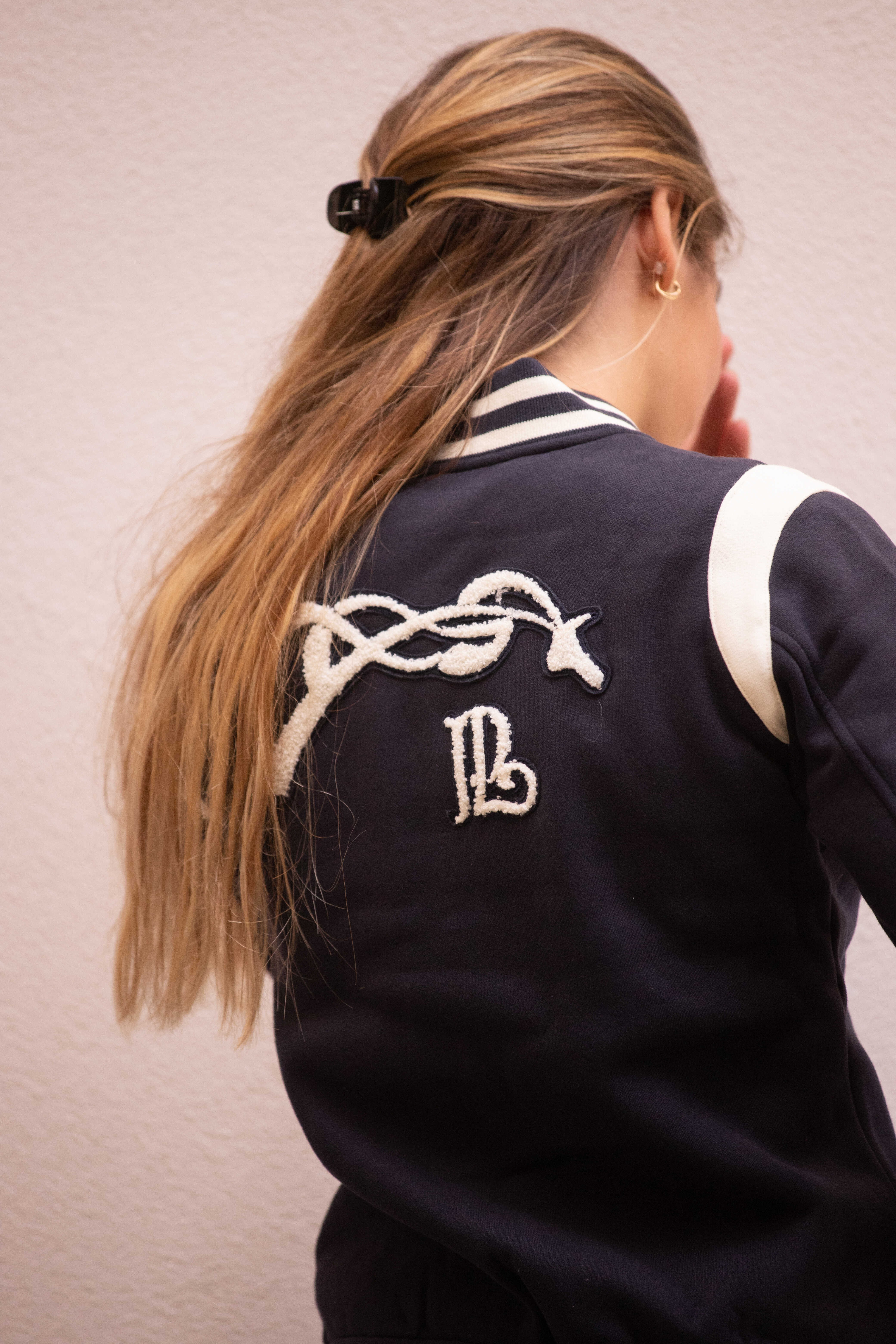 Sweat Pénélope University Marine / off white Bleu marine