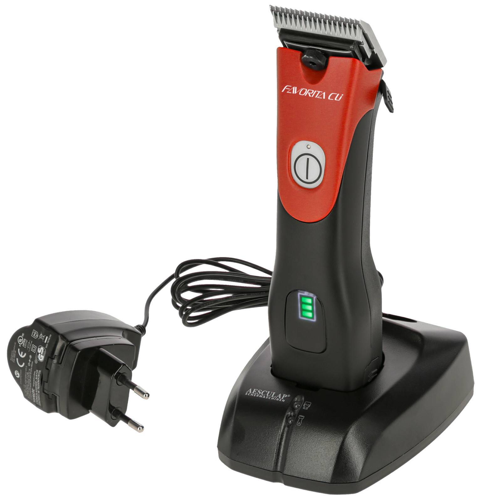 Tondeuse sur batterie Favorita CLi Aesculap Rouge