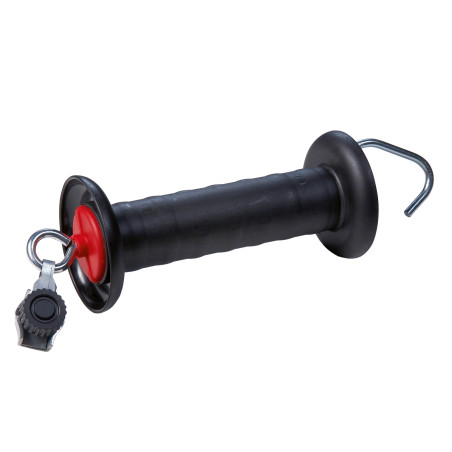 Poignée de porte avec raccord pour cordelette et fil AKO