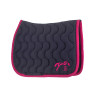 Tapis de selle Pénélope Diamant - Marine / fuchsia