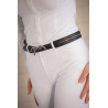 Ceinture Pénélope Signature strass - Noir