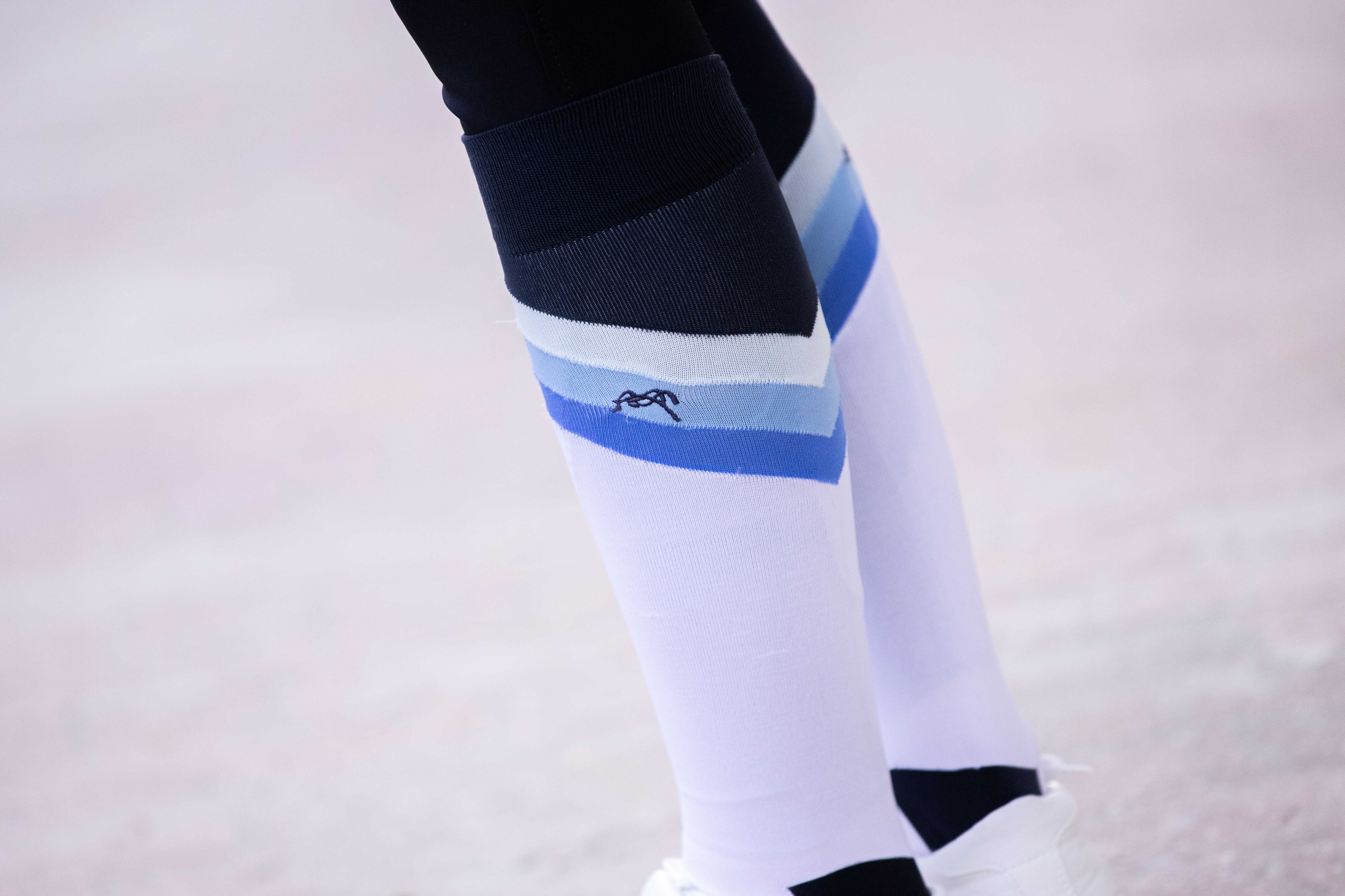 Chaussettes d'équitation Pénélope Fun Bleu / blanc Chaussettes d'équitation Pénélope Fun Bleu / blanc