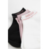 Chaussettes Harcour Suzanne par 3 - Noir / rose