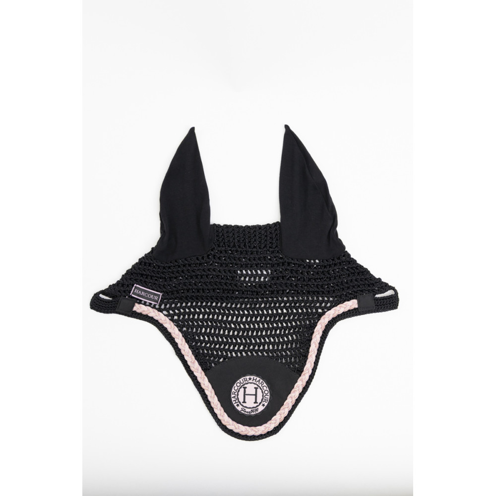 Bonnet Anti-mouches Pour Cheval HKM Sports - Tissu Mesh 3D Respirant - Couleur Bordeaux - Oreilles élastiques
