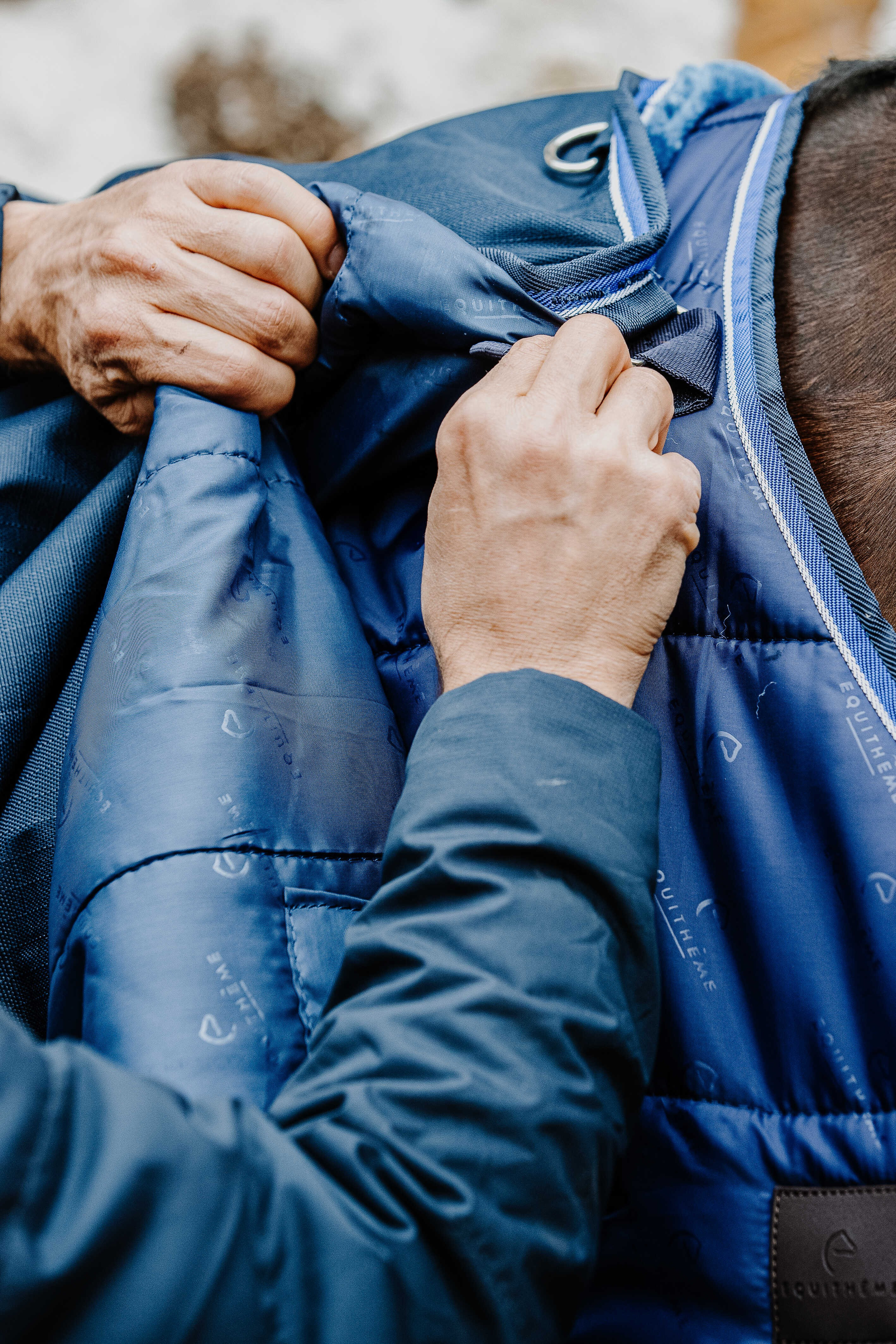 Sous-couverture Equithème Classic Bleu marine Sous-couverture Equithème Classic Bleu marine