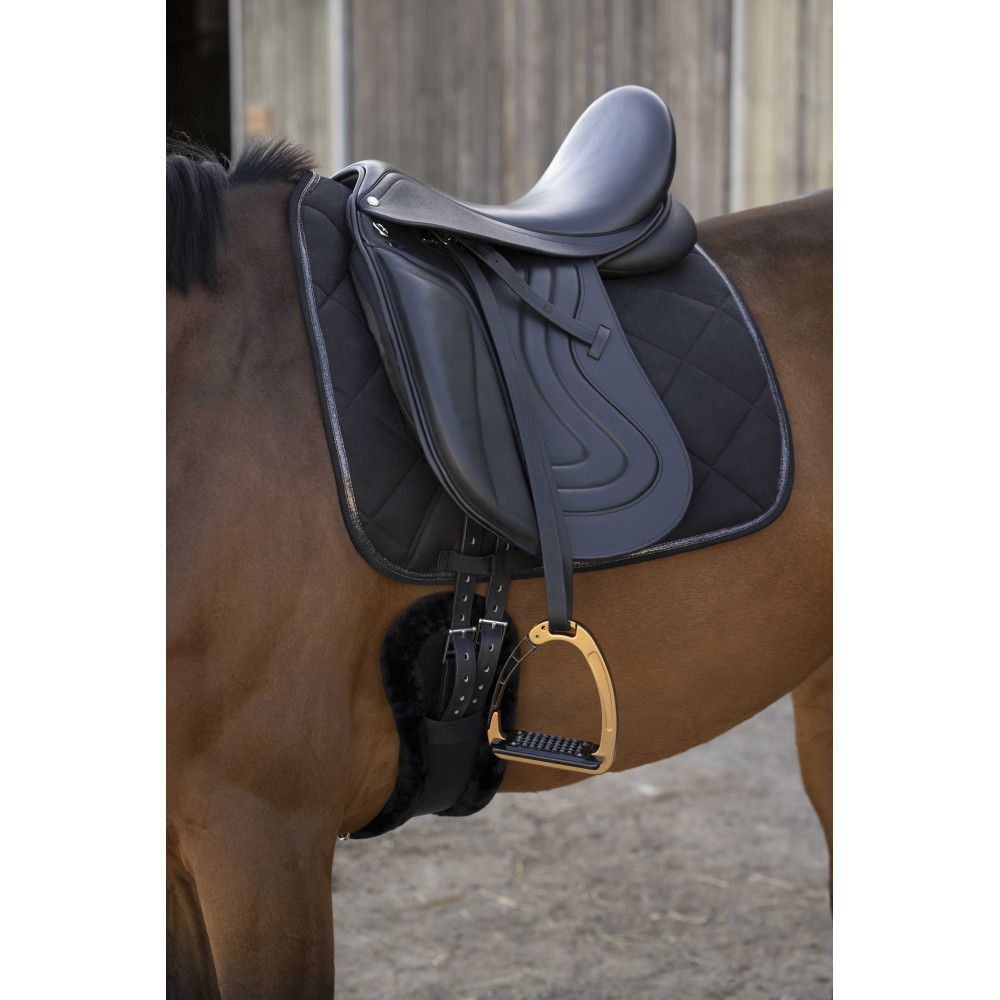 Selle De Dressage En Cuir – Taille Ajustable 10 à 20 Pouces, Noir Ou Marron