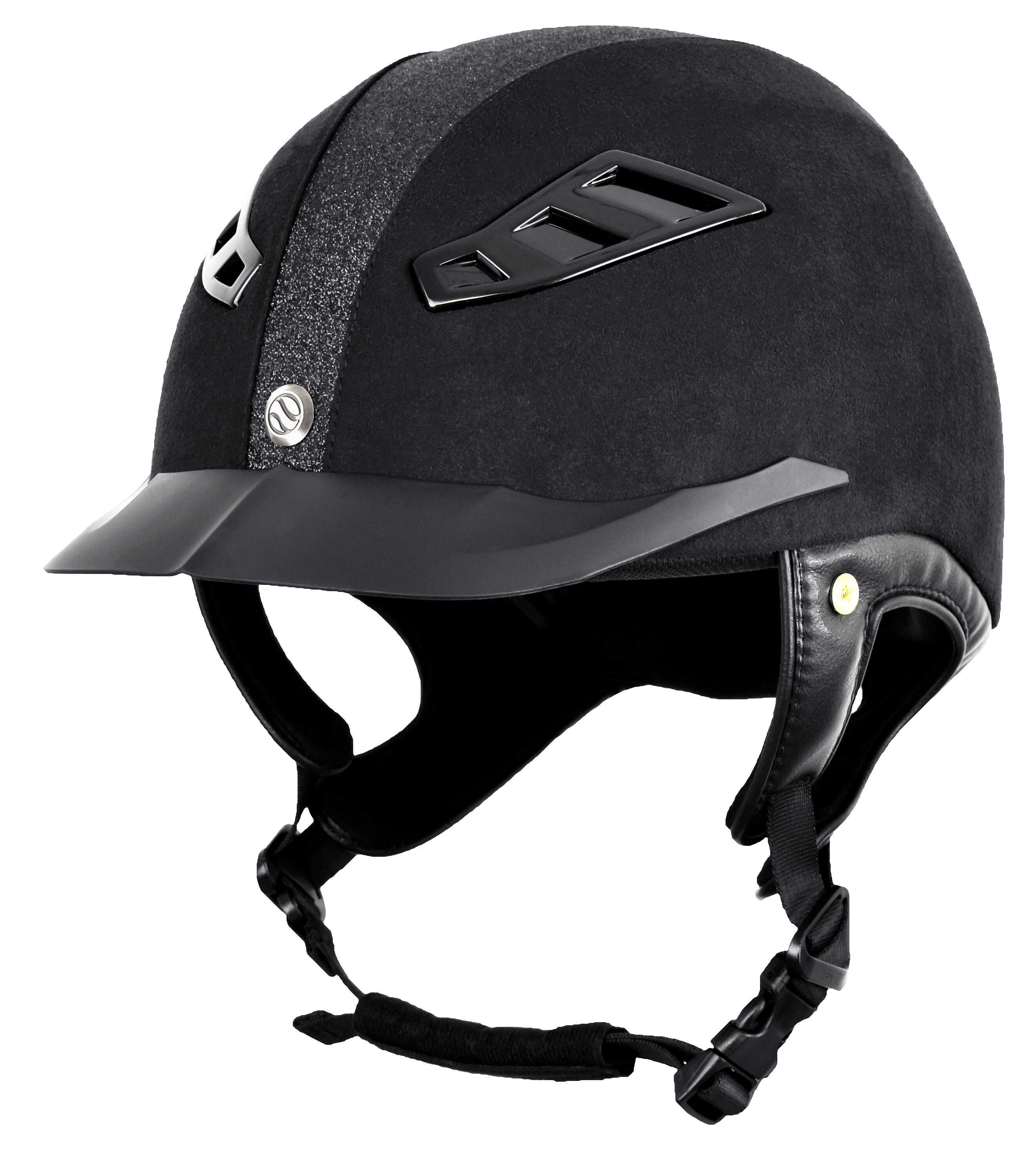 Casque Back on Track® EQ3 Lynx Microfibre/Strass Noir Casque Back on Track® EQ3 Lynx Microfibre/Strass Noir