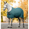 Couverture séchante Horseware Rambo Techni Waffle Cooler - Vert dynastie / marine / argent
