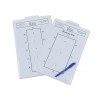 Tableau d'apprentissage pour test de dressage - Blanc
