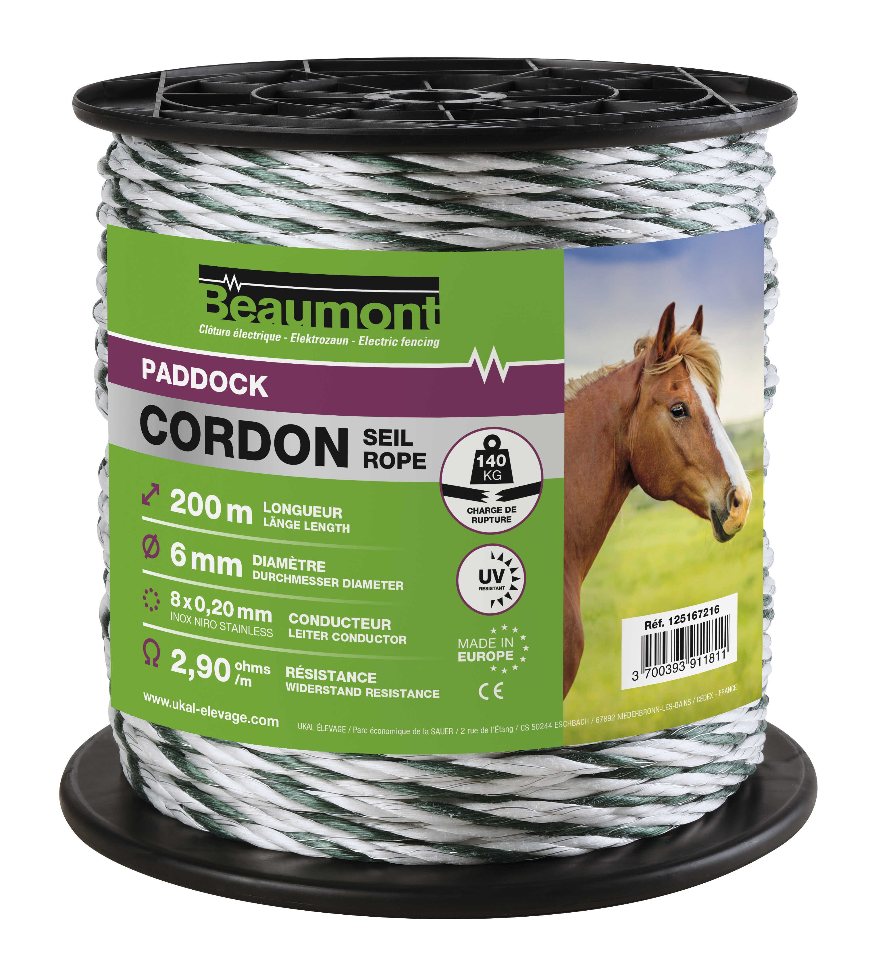 Cordon torsadé 6 mm