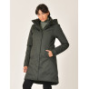 Blouson long Weatherbeeta imperméable femme - Vert de minuit