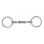 Mors à anneaux double brisure cuivre Shires