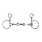 Mors Baucher double brisure cuivre Shires