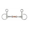 Mors Baucher double brisure cuivre Shires - Acier inoxydable