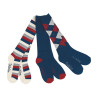 Chaussettes Dublin par 3 - Marine / rouge / blanc