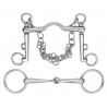 Ensemble mors de bride Shires - Acier inoxydable