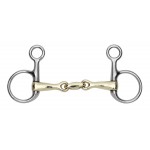 Mors Baucher double brisure en laiton Shires