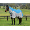 Couverture anti-mouches et imperméable Weatherbeeta ComFiTec Dual Shield cou détachable - Bleu / gris