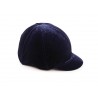 Toque pour casque velours Velveteen Shires - Bleu marine