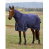 Couverture Weatherbeeta ComFiTec Prelim Turnout Combo 220g - Plaid en relief bleu marine