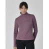 Haut Weatherbeeta manches longues 1/2 Zip femme Copper - Vin mauve