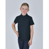 Polo Dublin 1/4 Zip manches courtes enfant - Marine