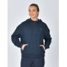 Pull-polaire Dublin capuche 1/4 zippé femme - Marine