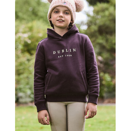 Sweat à capuche Dublin logo Lurex Lilah enfant