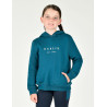 Sweat à capuche Dublin logo Lurex Lilah enfant - Bleu legion / argent