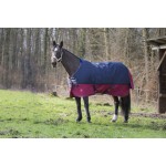 Couverture Equi-Theme TYREX 1200 D 0g Marine / bordeaux Couverture Equi-Theme TYREX 1200 D 0g Marine / bordeaux
