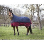 Couverture Equi-Theme Tyrex 1200 D High Neck 150g Marine / bordeaux Couverture Equi-Theme Tyrex 1200 D High Neck 150g Marine / bordeaux