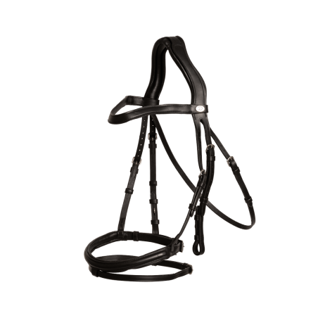 Bridon Muserolle Combinée Dy'on en Cuir Souple