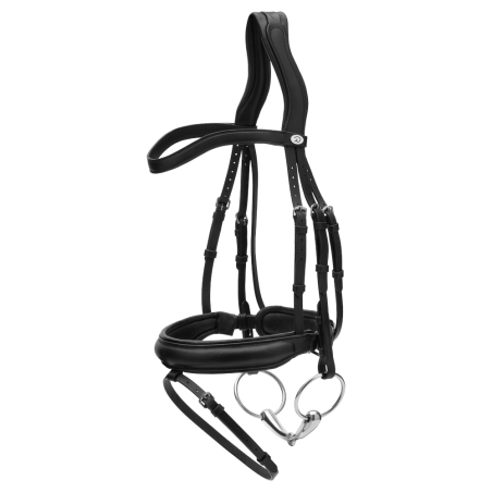 Bridon Muserolle Medium en Cuir Souple Dy'on