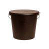Seau avec Couvercle Grooming Deluxe by Kentucky - Marron
